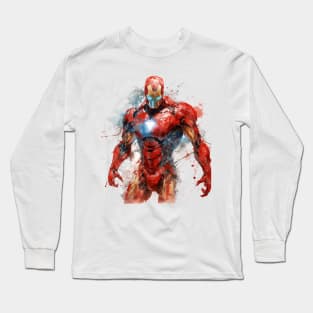 WATERCOLOR IRONMAN Long Sleeve T-Shirt